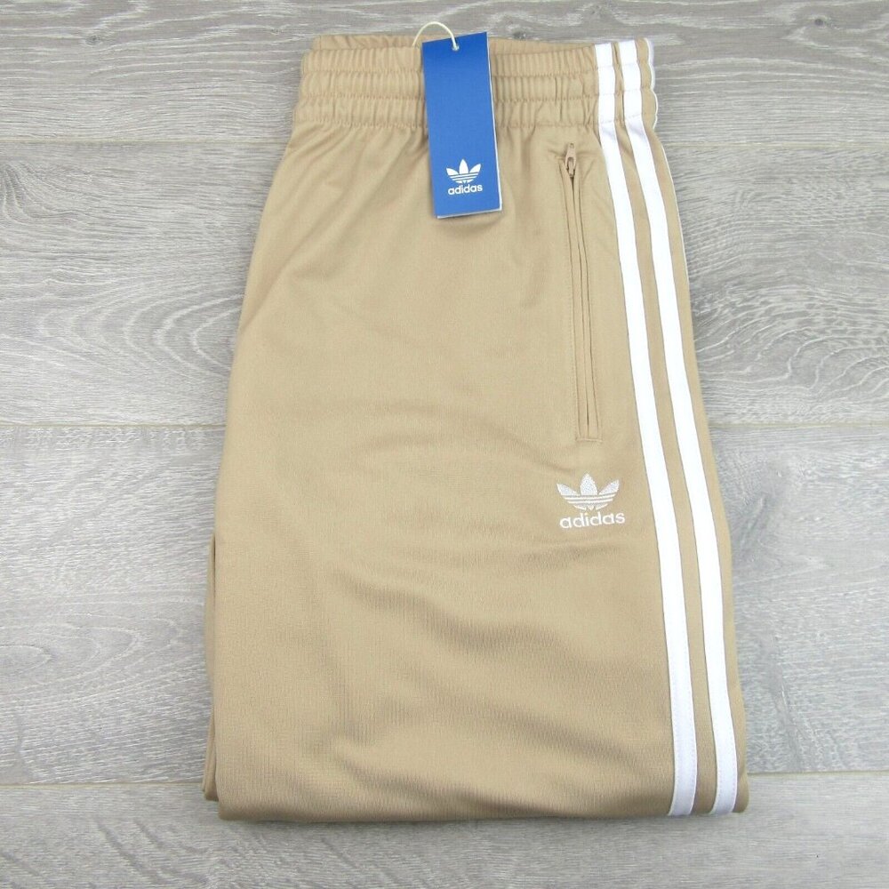 Adidas Originals Firebird Track Pants Mens Size Medium Beige NEW - Picture 5 of 15